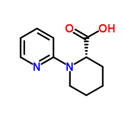 (2S)-1-(2-Pyridinyl)-2-piperidinecarboxylic acid Structure