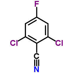 2,6-Dichloro-4-fluorobenzonitrile Structure