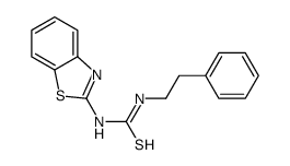 1-(1,3-benzothiazol-2-yl)-3-(2-phenylethyl)thiourea Structure