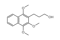 3-(1,3,4-trimethoxynaphthalen-2-yl)-propan-1-ol结构式