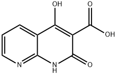 4-羟基-2-氧代-1,2-二氢-1,8-萘啶-3-羧酸结构式