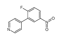 4-(2-fluoro-5-nitrophenyl)pyridine Structure