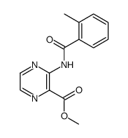 methyl 3-(2-methylbenzamido)pyrazine-2-carboxylate结构式