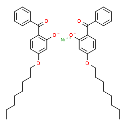 bis[2-hydroxy-4-(octyloxy)benzophenonato]nickel结构式