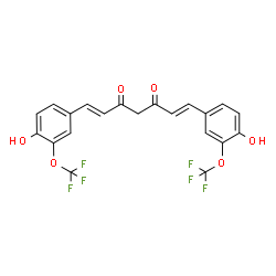 (1E,6E)-1,7-Bis[4-hydroxy-3-(trifluoromethoxy)phenyl]-1,6-heptadiene-3,5-dione structure