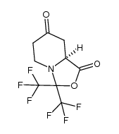 (5S)-2,2-bis(trifluoromethyl)-1-aza-3-oxabicyclo[4.3.0]nonan-4,7-dione Structure