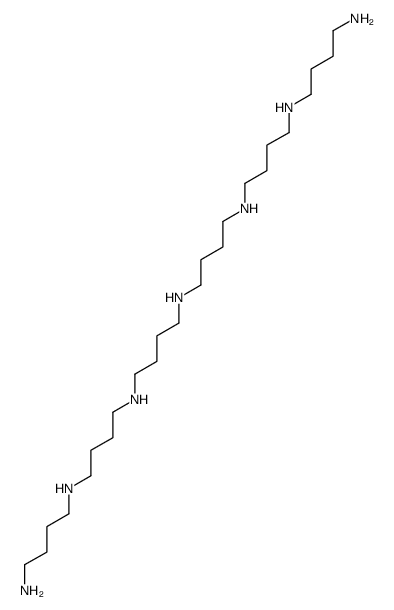 N'-[4-[4-[4-[4-(4-aminobutylamino)butylamino]butylamino]butylamino]butyl]butane-1,4-diamine结构式