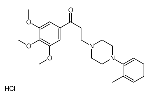 3-[4-(2-methylphenyl)piperazin-1-yl]-1-(3,4,5-trimethoxyphenyl)propan-1-one,hydrochloride Structure