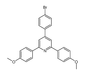 4-(4-bromophenyl)-2,6-bis(4-methoxyphenyl)pyridine结构式