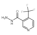 4-(trifluoromethyl)pyridine-3-carbohydrazide structure