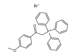 (2-(4-methoxyphenyl)-2-oxoethyl)triphenylphosphonium bromide结构式