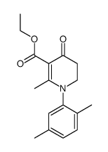 1-(2,5-dimethylphenyl)-3-ethoxycarbonyl-2-methyl-1,4,5,6-tetrahydro-4(1H)-pyridone Structure