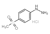 4-(甲基磺酰基)苯肼盐酸盐结构式