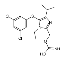 [5-(3,5-dichlorophenyl)sulfanyl-1-ethyl-4-propan-2-ylimidazol-2-yl]methyl carbamate Structure