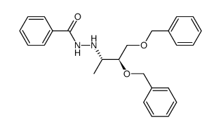 (2S,3S)-1,2-di-benzyloxy-3-(2-benzoylhydrazino)butane结构式