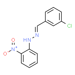 1-(3-chlorobenzylidene)-2-(2-nitrophenyl)hydrazine structure