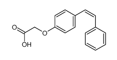 2-[4-(2-phenylethenyl)phenoxy]acetic acid Structure