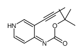 tert-butyl N-(3-prop-1-ynylpyridin-4-yl)carbamate结构式