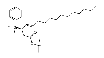 (R,E)-tert-butyl 3-(dimethyl(phenyl)silyl)hexadec-4-enoate Structure