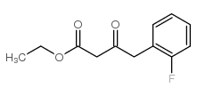 4-(2-fluoro-phenyl)-3-oxo-butyric acid ethyl ester结构式