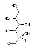 D-GLUCOSE, [2-3H(N)]-结构式