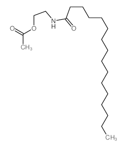 Hexadecanamide,N-[2-(acetyloxy)ethyl]-结构式