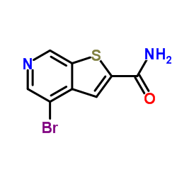 4-Bromothieno[2,3-c]pyridine-2-carboxamide Structure