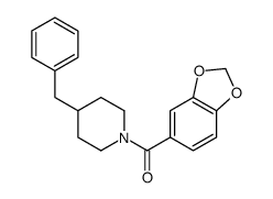 1,3-benzodioxol-5-yl-(4-benzylpiperidin-1-yl)methanone Structure