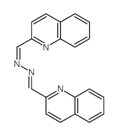 2-Quinolinecarboxaldehyde,2-(2-quinolinylmethylene)hydrazone结构式