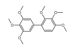 3,4,5-trimethoxy-1-(2',3',4'-trimethoxyphenyl)benzene结构式