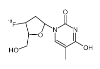 1-[(2R,4S,5R)-4-fluoranyl-5-(hydroxymethyl)oxolan-2-yl]-5-methylpyrimidine-2,4-dione结构式