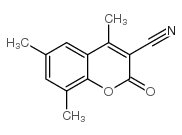 3-CYANO-4,6,8-TRIMETHYLCOUMARIN结构式