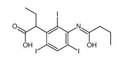 2-[3-(butanoylamino)-2,4,6-triiodophenyl]butanoic acid Structure