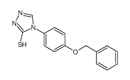 4-[4-(苄氧基)苯基]-4H-1,2,4-噻唑-3-硫醇结构式