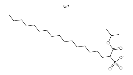 sodium isopropyl 2-sulphooctadecanoate结构式