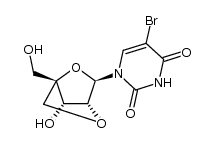 5-bromo-2'-O,4'-C-methyleneuridine Structure