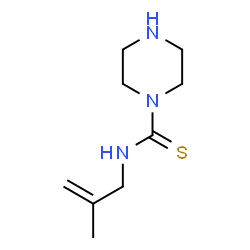 1-Piperazinecarbothioamide,N-(2-methyl-2-propenyl)-(9CI) Structure