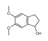 2,3-DIHYDRO-5,6-DIMETHOXY-1H-INDEN-1-OL结构式