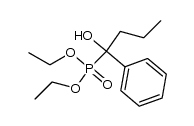 1-Hydroxy-1-phenyl-butylphosphonsaeure-diethylester Structure