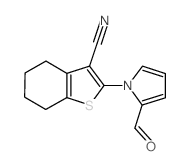 2-(2-FORMYL-1H-PYRROL-1-YL)-4,5,6,7-TETRAHYDRO-BENZO[B]THIOPHENE-3-CARBONITRILE structure