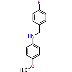 N-(4-Fluorobenzyl)-4-methoxyaniline structure