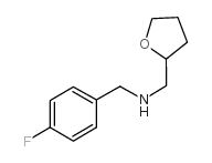 (4-FLUORO-BENZYL)-(TETRAHYDRO-FURAN-2-YLMETHYL)-AMINE结构式