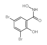 Benzamide,3,5-dibromo-N,2-dihydroxy-结构式