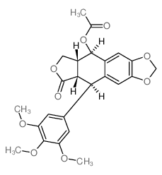 Picropodophyllin, acetate结构式