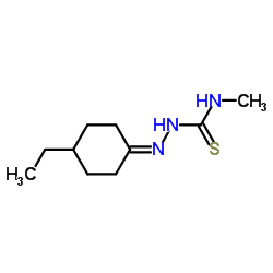 Hydrazinecarbothioamide, 2-(4-ethylcyclohexylidene)-N-methyl- (9CI)结构式