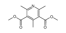 3,5-pyridinedicarboxylic acid, 2,4,6-trimethyl dimethyl ester结构式