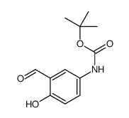 tert-butyl 3-formyl-4-hydroxyphenylcarbamate Structure