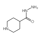 哌啶-4-碳酰肼结构式