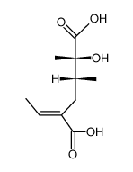 (2R,3R,E)-5-Ethylidene-2-hydroxy-2,3-dimethylhexanedioic acid结构式