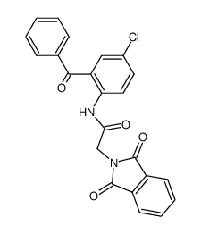 2-<2'-phthalimidoacetamido>-5-chlorobenzophenone Structure